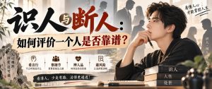付费文章：识人与断人：如何评价一个人是否靠谱？-网创资源站