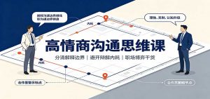 高情商沟通思维课：分清解释边界，避开辩解内耗，职场博弈干货-网创资源站