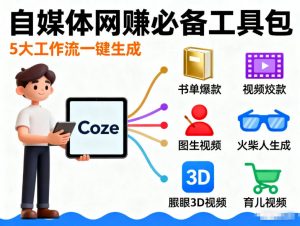 Coze工作流合集，内容一共100份左右，内容丰富，可以提供工作效率-网创资源站