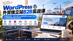 WordPress外贸独立站B2B实战课:从域名主机、WordPress建站到Google SEO与询盘获客完整系统教学-网创资源站