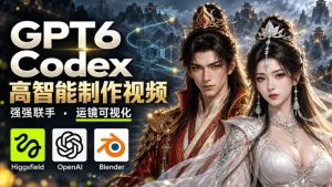 GPT-6 Astra×Codex高智能制作视频！联手Higgsfield，运镜可视化实战-网创资源站