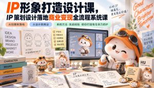 IP形象打造设计课,IP策划设计落地商业变现全流程系统课-网创资源站