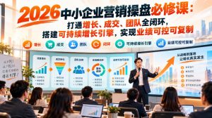 2026中小企业营销操盘必修课:打通增长、成交、团队全闭环,搭建可持续增长引擎,实现业绩可控可复制-网创资源站