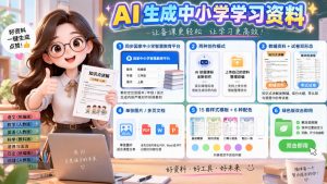 孩子的教辅别再乱买了:同步国家中小学智慧平台,AI一键生成图文教辅和试卷-网创资源站