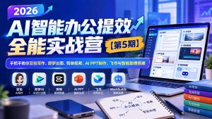 2026AI智能办公提效实战营【第5期】-无水印：手把手教你豆包写作+即梦出图+剪映视频+AI PPT制作+飞书与智能助理搭建-网创资源站