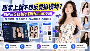 服装上新不想反复拍模特?教你用Stable Diffusion完成云端部署、提示词生成、AI模特训练与换装-网创资源站