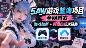 5AW游戏蓝海项目_游戏拉新+网盘拉新双倍收益-网创资源站