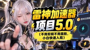 雷神项目:图文推广的完整流程,一期讲清(附避坑)-网创资源站